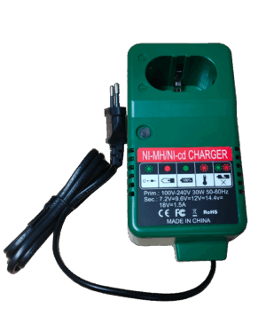 Universele oplader (Huismerk) voor Hitachi accu's van 7,2 tot en met 18V (Alleen voor NI-CD en NI-MH accu's)