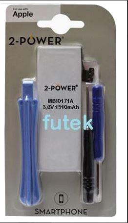2-Power accu voor Apple Iphone 5C