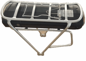 Universele fietsaccu compleet met  bagagedrager en oplader voor zelfbouw - 13 Ah - GRIJS - inclusief oplader (fietslad-02-20)