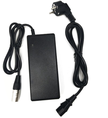 Lader voor diverse 36 volts Fietsaccu's met ronde 3 pins connector