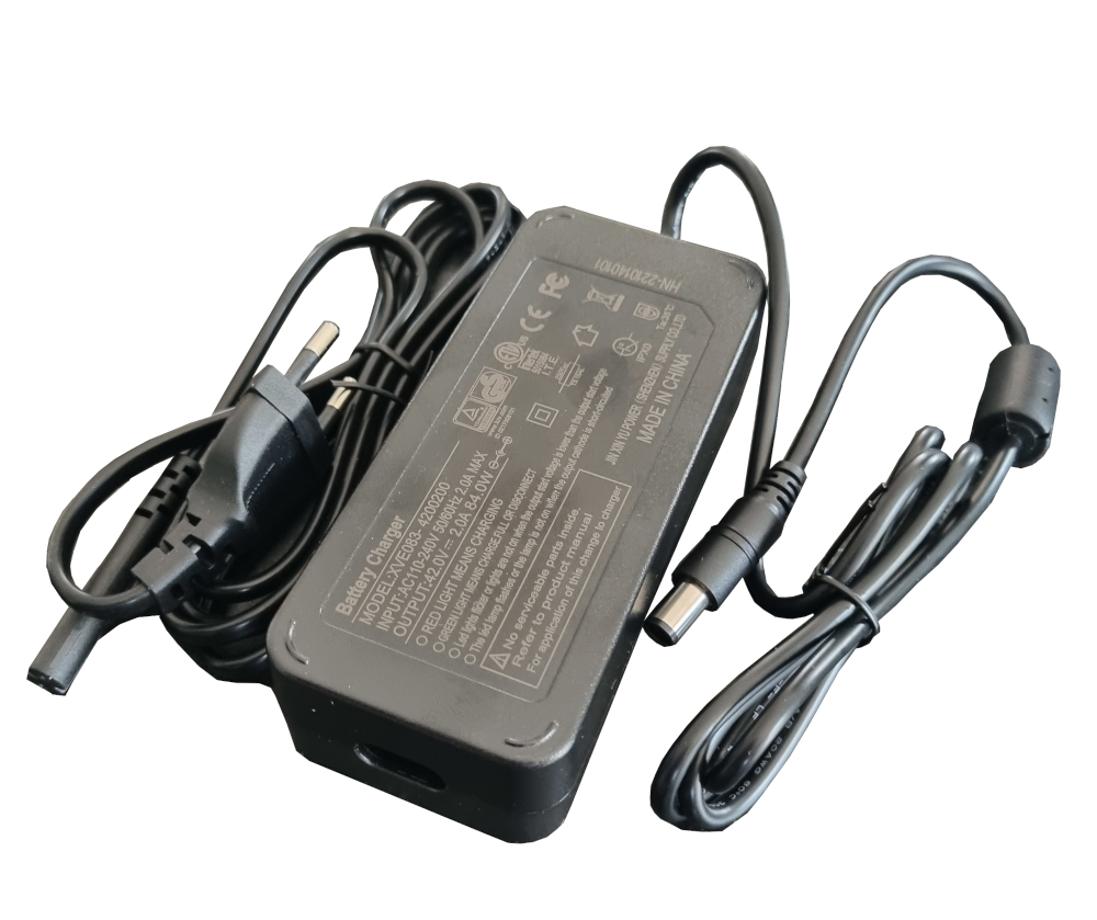 Fietsacculader Vogue Basic 42 volt - 2 Ampere (2polig) connector 7,4 mm x 5,0 mm