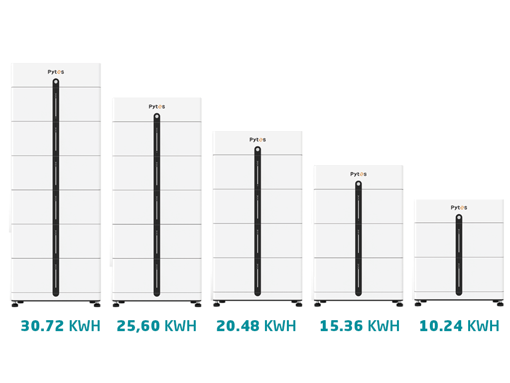 Pytes Pi LV1 stapelbare batterij - Flexibel schaalbaar van 10.24 tot 30.72 kWh